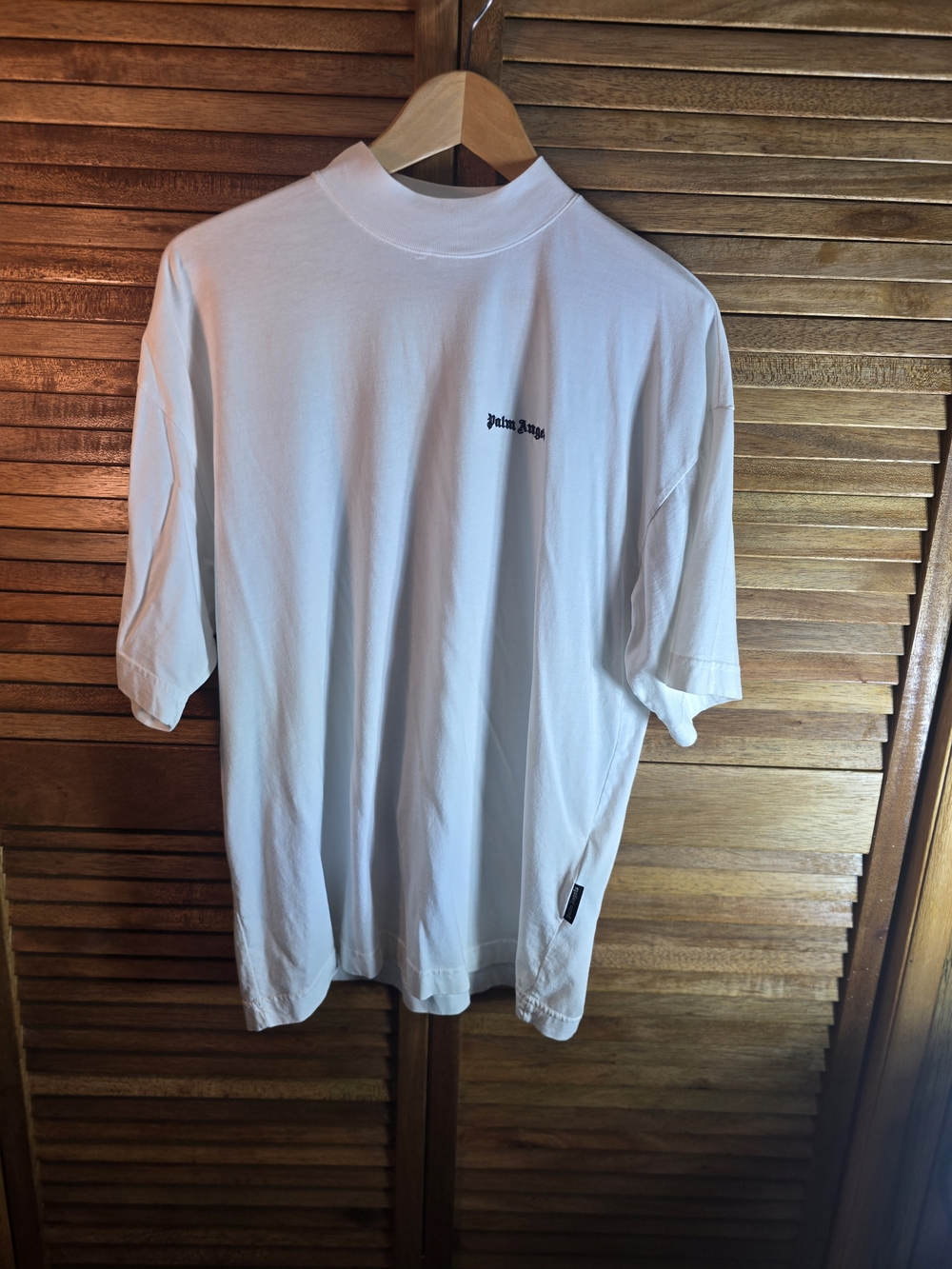 Palm Angels White Short-Sleeve Logo Tee